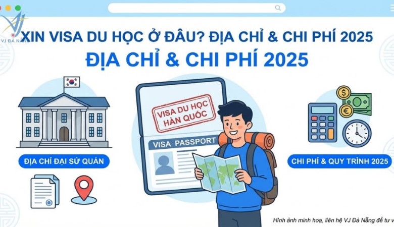 Xin visa du học ở đâu? Địa chỉ đại sứ quán & Chi phí