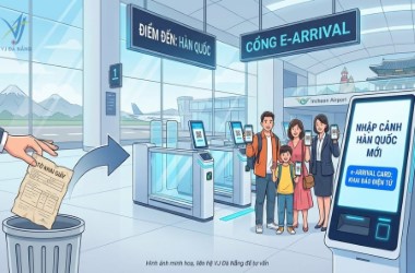 Thủ tục nhập cảnh Hàn Quốc mới nhất - Tờ khai & E-Arrival Card
