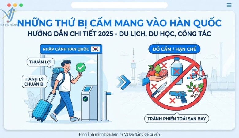 Những thứ bị cấm mang vào Hàn Quốc - Lưu ý hành lý