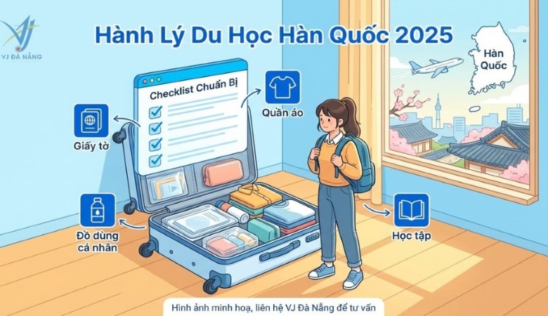 Chuẩn bị hành lý du học Hàn Quốc - Checklist & Kinh nghiệm