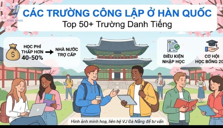 50+ Các Trường Công Lập Ở Hàn Quốc: Danh Sách Đầy Đủ & Điều Kiện Đăng Ký