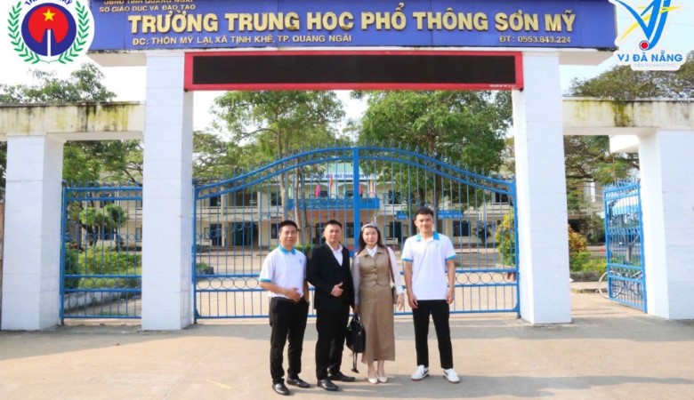 VJ ĐÀ NẴNG TRAO HỌC BỔNG CHO HỌC SINH THPT SƠN MỸ TẠI QUẢNG NGÃI NGÀY 24/03/2025
