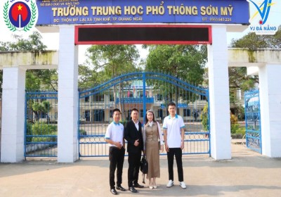 VJ ĐÀ NẴNG TRAO HỌC BỔNG CHO HỌC SINH THPT SƠN MỸ TẠI QUẢNG NGÃI NGÀY 24/03/2025