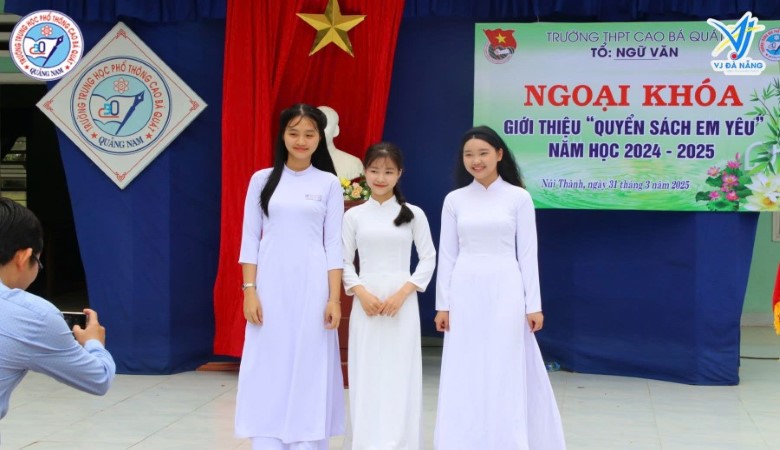 VJ ĐÀ NẴNG TRAO HỌC BỔNG CHO HỌC SINH THPT CAO BÁ QUÁT 31/3/2025