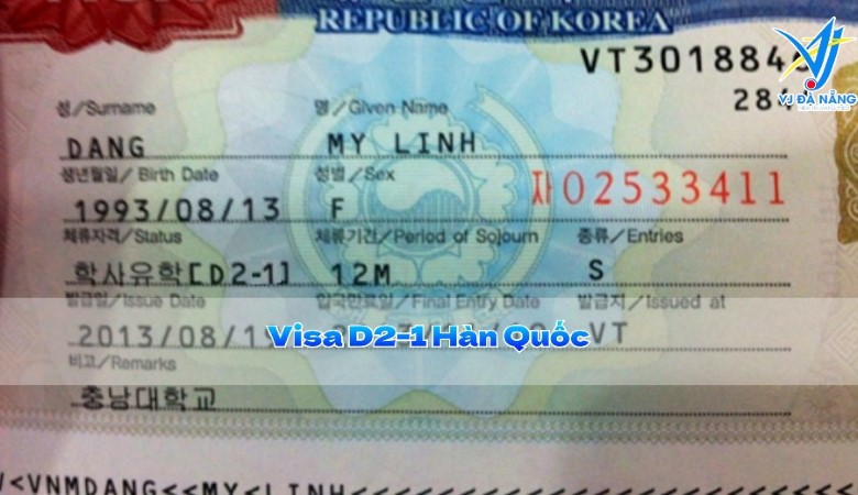 Visa D2-1 Hàn Quốc - Du học nghề cao đẳng & Điều kiện