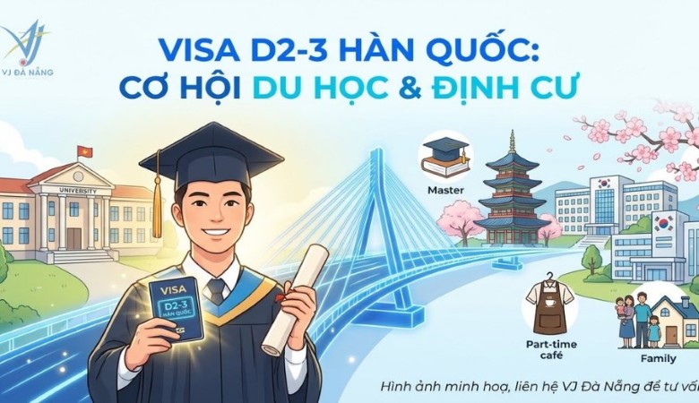 Visa D2-3 Hàn Quốc - Du học thạc sĩ & Quyền lợi bảo lãnh